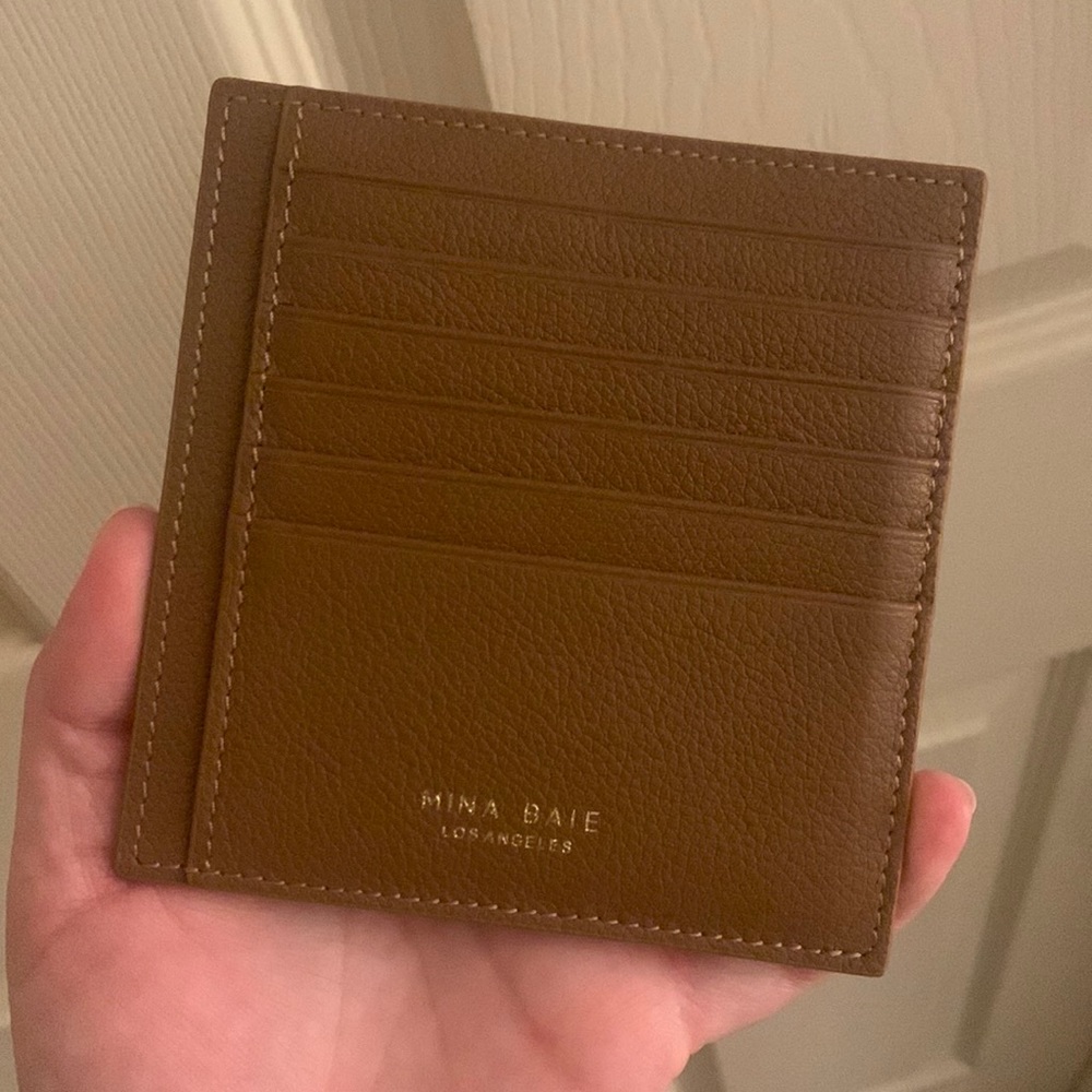 MINA BAIE original TAN cardholder